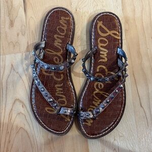 Sam Edelman Silver Studded Sandals